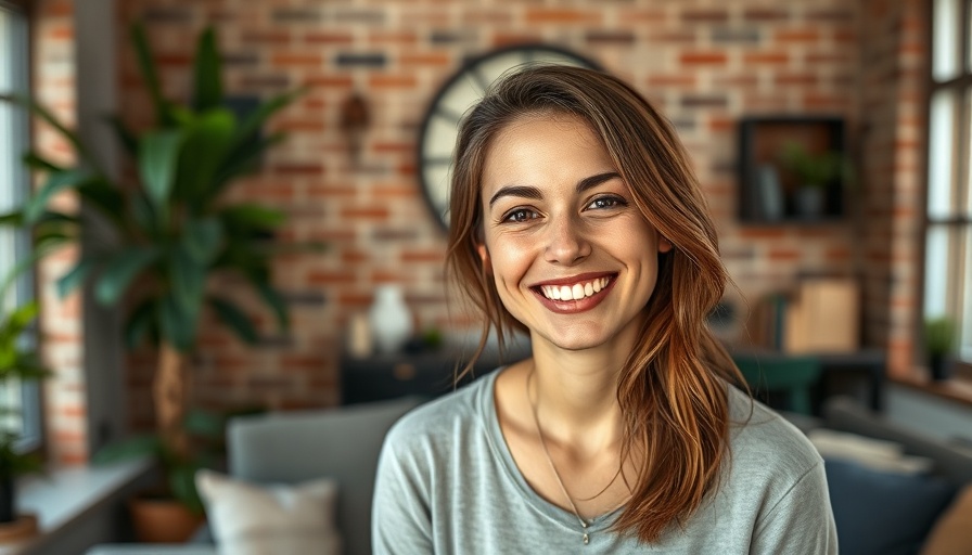 OpenAI releases concept image of a smiling woman indoors.