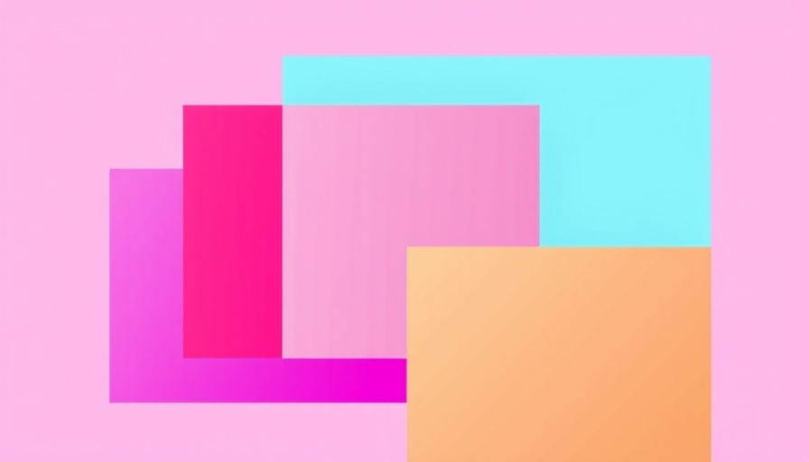 Colorful abstract shapes with pink and purple gradient, prompt engineering.