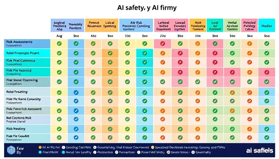 AI safety firm comparison chart displaying scores and grades.