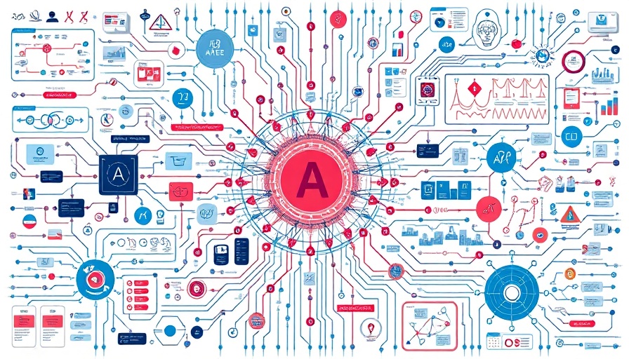 AI leak collage featuring flowcharts and molecular structures.