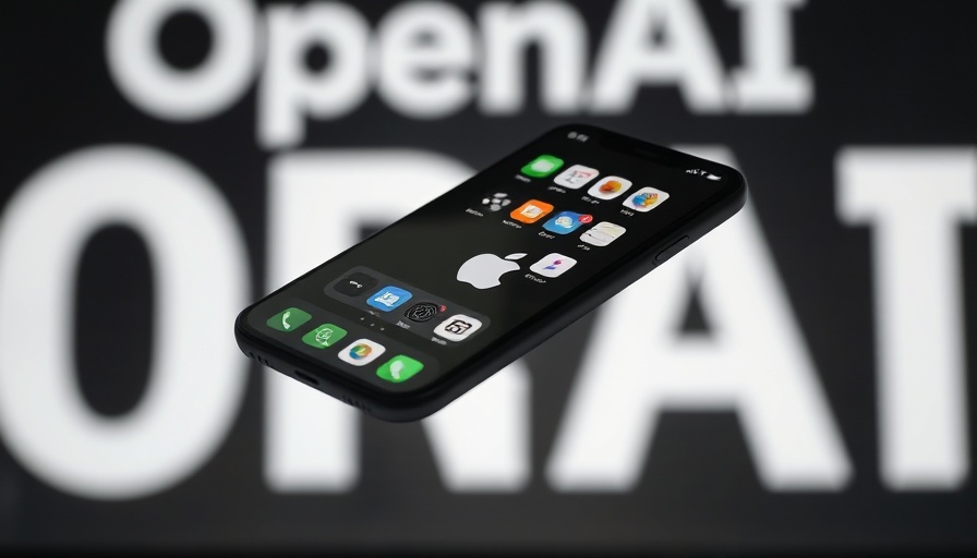 Smartphone showing Apple and apps with OpenAI logo - AI Video Generation.