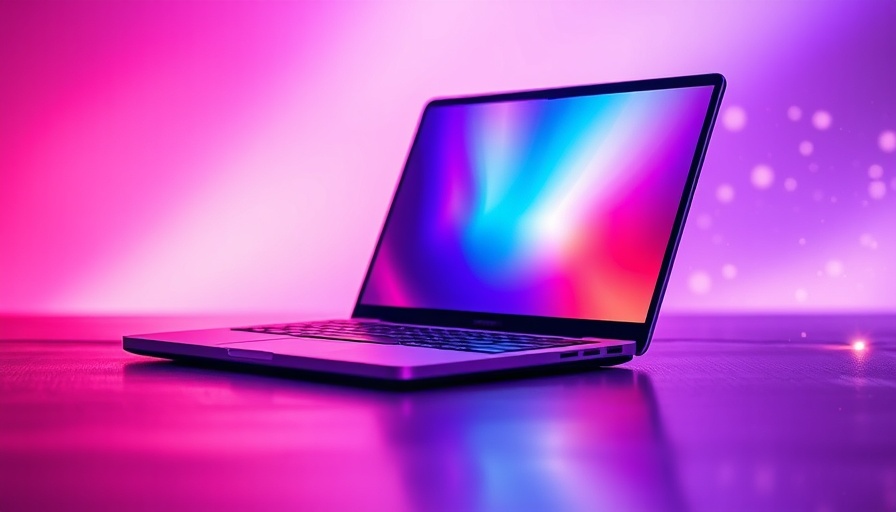 Futuristic laptop glowing with vibrant colors representing ChatGPT integrations