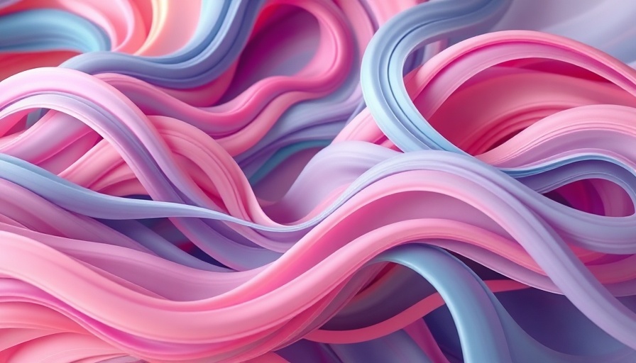 Abstract art with flowing colorful lines, resembling meditation waves.