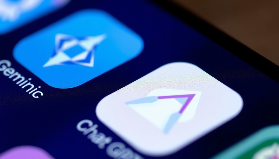 Close-up of Gemini and ChatGPT app icons on smartphone screens showing Predictive AI.