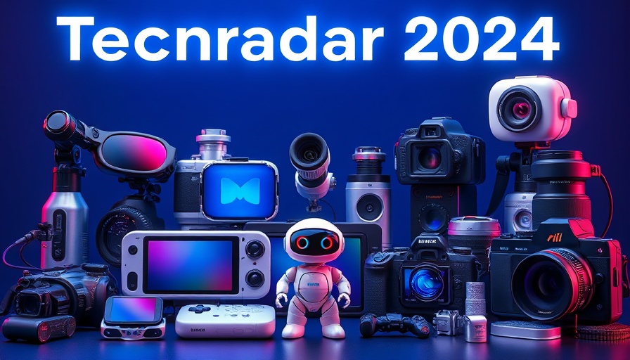 Collage of AI advancements and tech gadgets for 2024 with 'Techradar'.