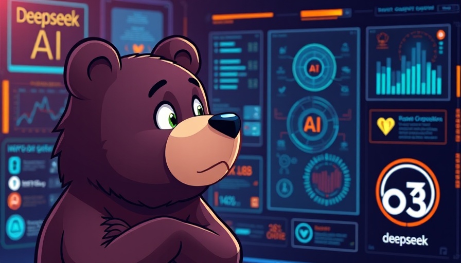 OpenAI O3 concept illustration with cartoon bear and tech elements.