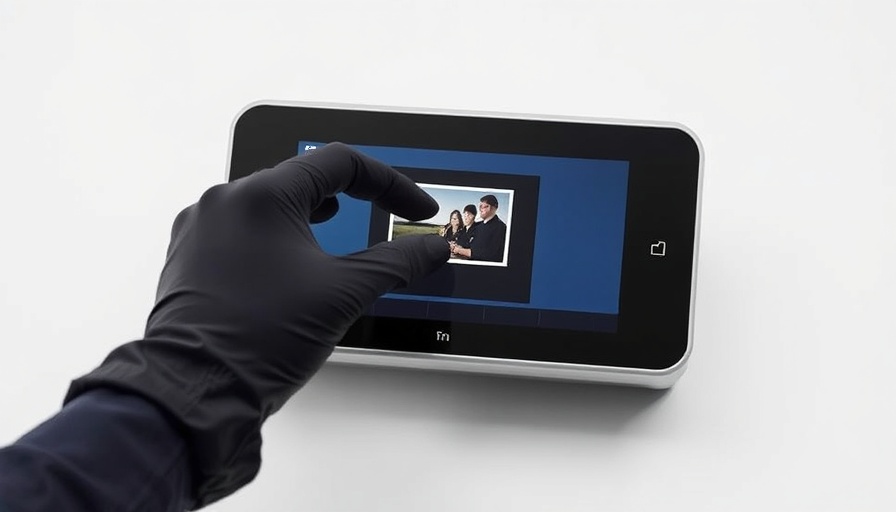 Modern digital slide scanner with touchscreen in a high-tech setting.