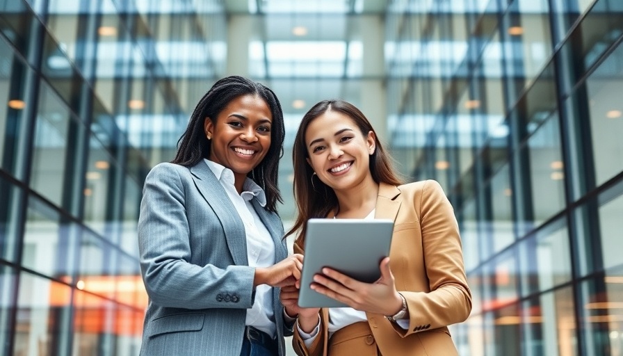 Cybersecurity professionals collaborating on a tablet in a modern office.