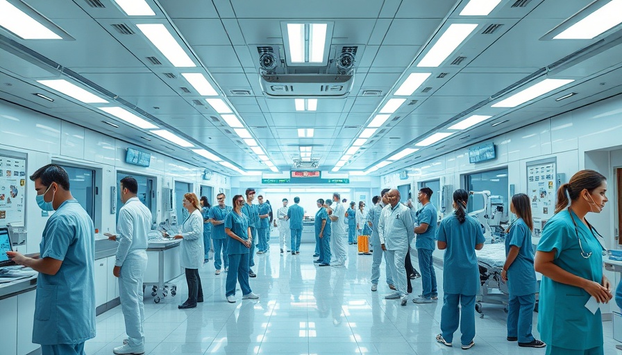 AI in hospitals enhancing emergency department workflow.