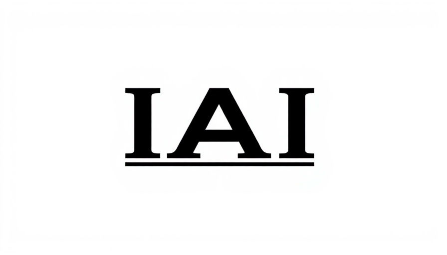 IAI logo, minimalist design, white background