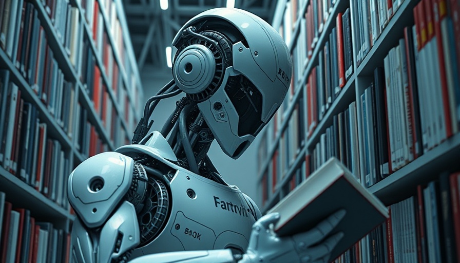 Futuristic robot explores library for Natural Language Queries Integration.