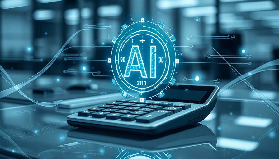 AI hologram over calculator symbolizing AI Podcast Generators Comparison.