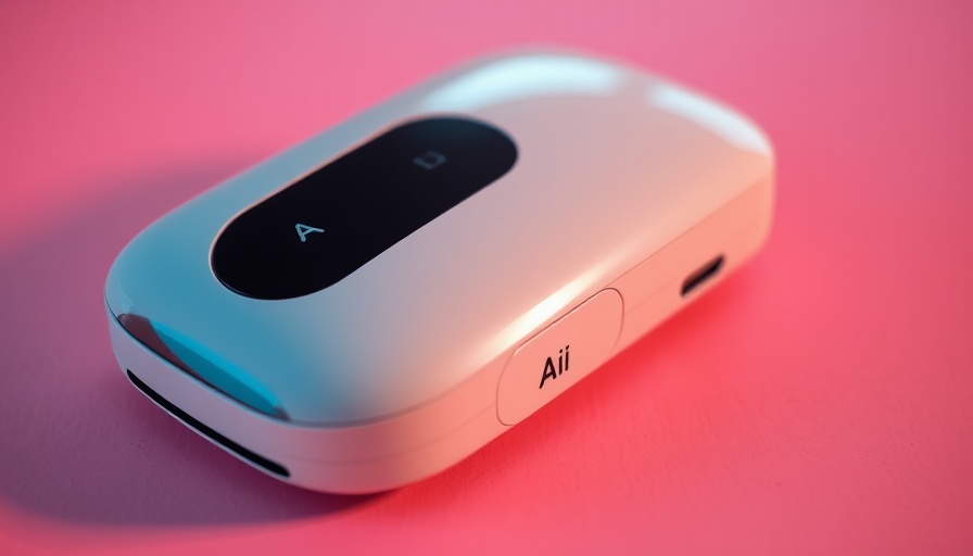 Sleek AI device on pink surface, highlighting Humane AI Pin failure.