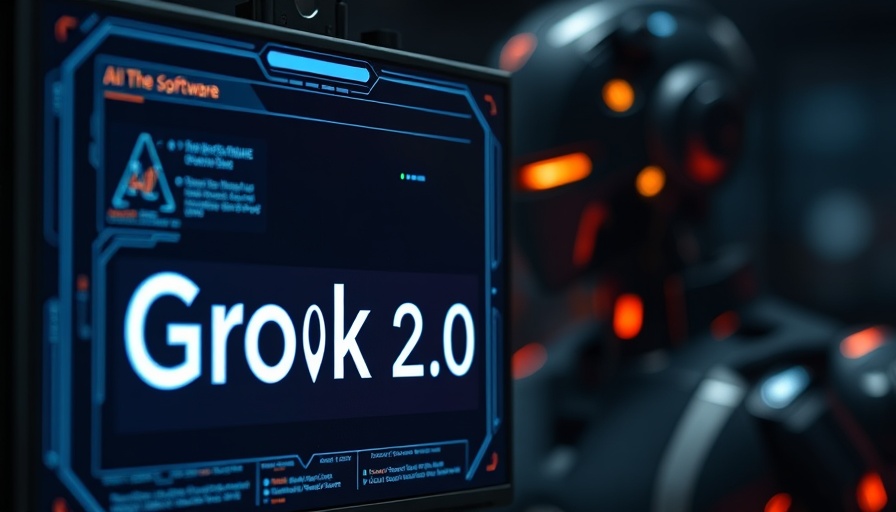 AI in Video Game Development: Grok 2.0 software advertisement.