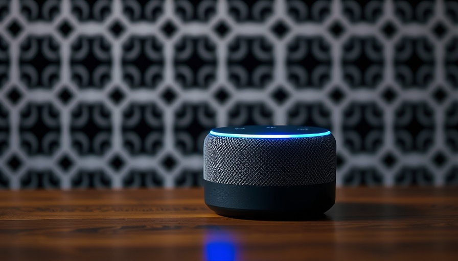 Alexa Echo Dot on desk, Amazon Alexa event updates, stylish setting.