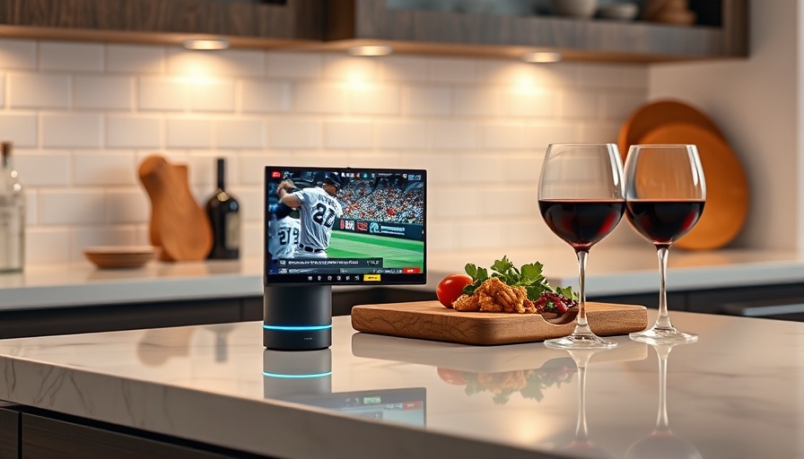 Use Alexa Plus for Free: MLB game streaming in a modern kitchen