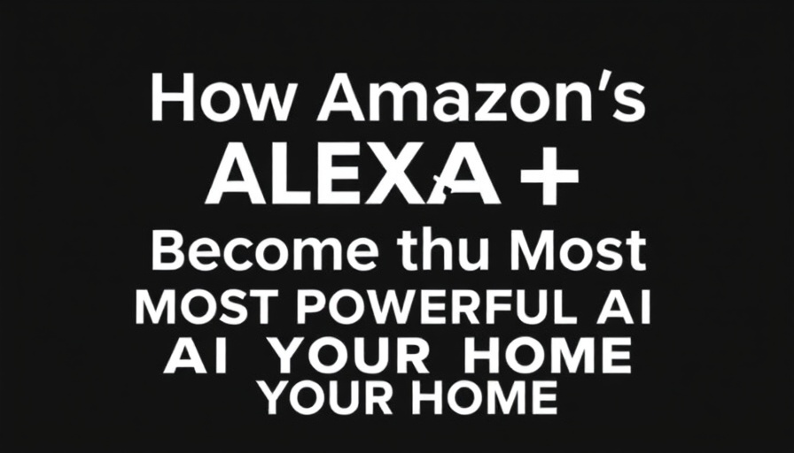 Amazon Alexa+ powerful AI assistant text poster.