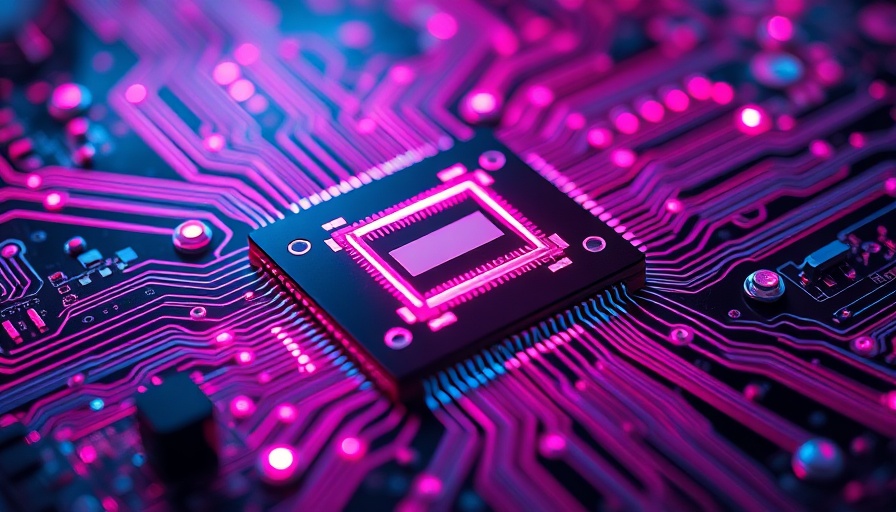 Impact of CHIPS Act repeal on semiconductor industry depicted through a vibrant microchip.