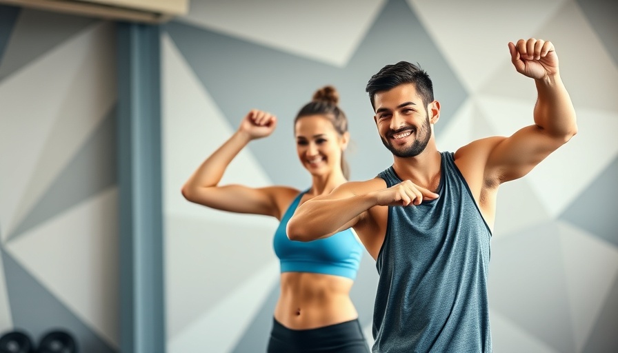 10 Min Full Body Stretch Routine with fitness duo smiling indoors.