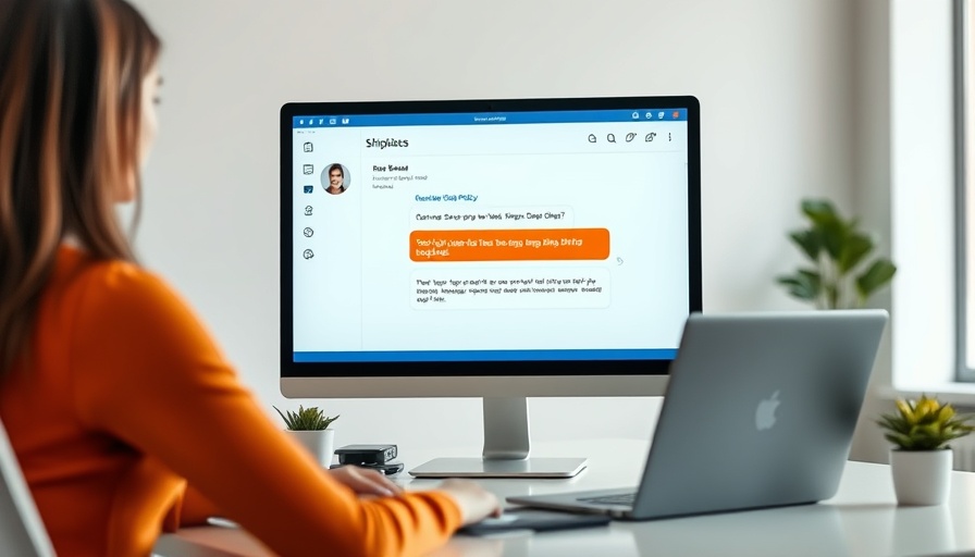 Tidio Copilot AI Assistant chat interface with a woman working on a laptop.