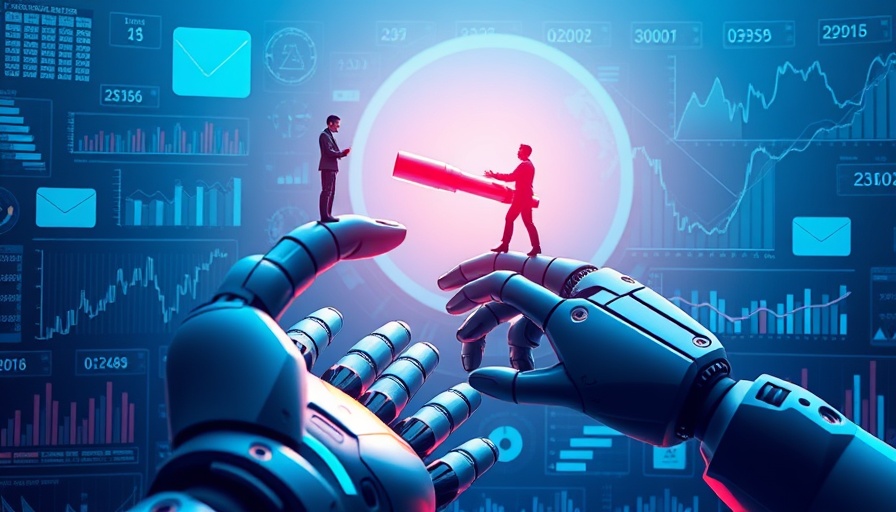 Futuristic AI intelligence and market pulse illustration with digital elements.