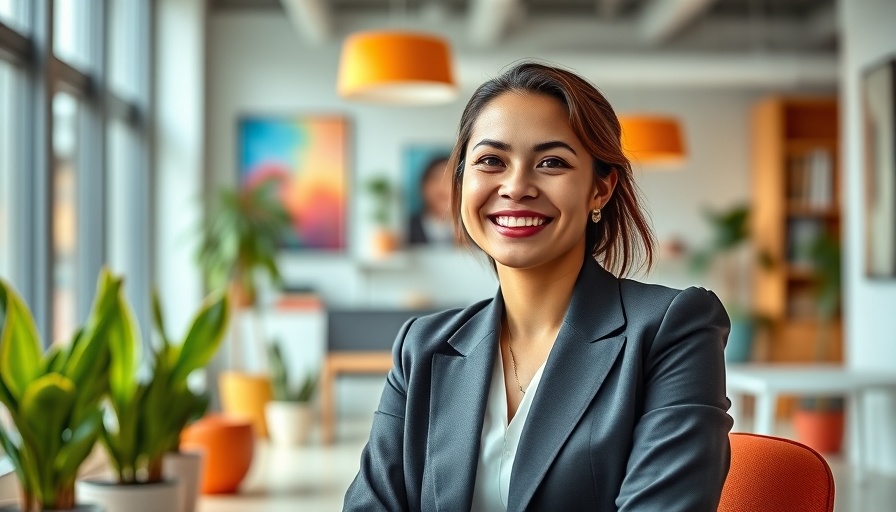 Professional woman in office representing AI video generation tools.