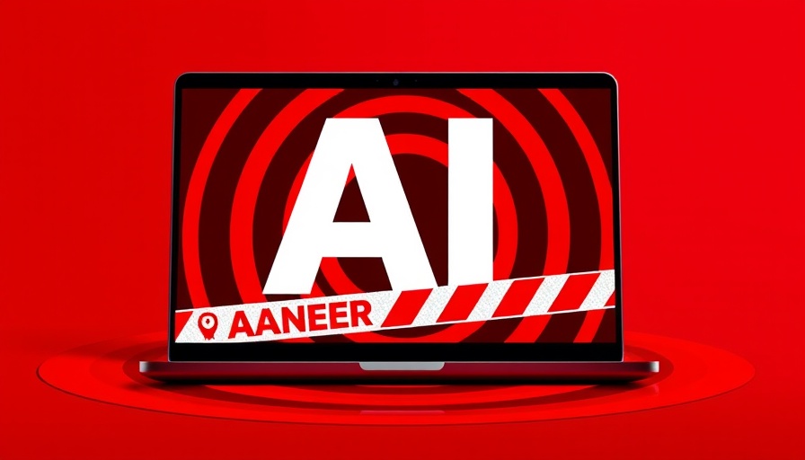 AI coding tools vetting output, danger warning on laptop screen.