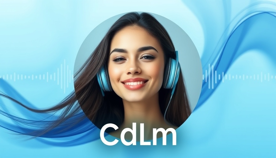Loving-Kindness Meditation graphic with audio waves and smiling woman.