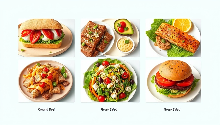 Colorful weekly meal planning board with diverse meals