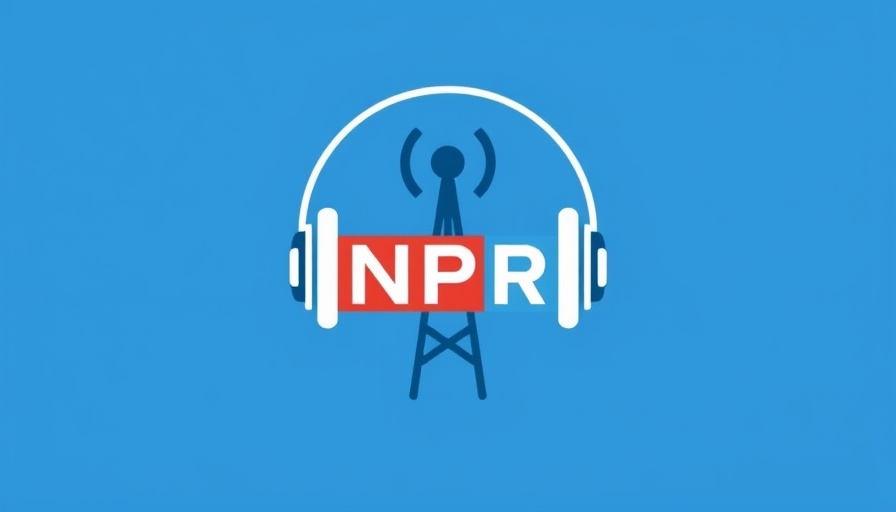 NPR logo image with headphones and radio tower