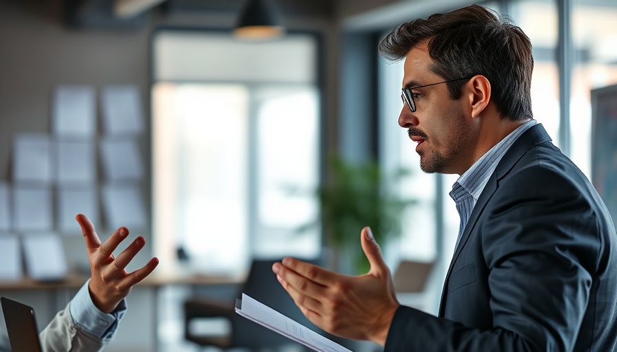 Focused man explains Keep 4 Cut 4 strategy in business setting.