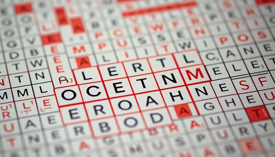 Efficient Living Health Benefits represented in a crossword grid.