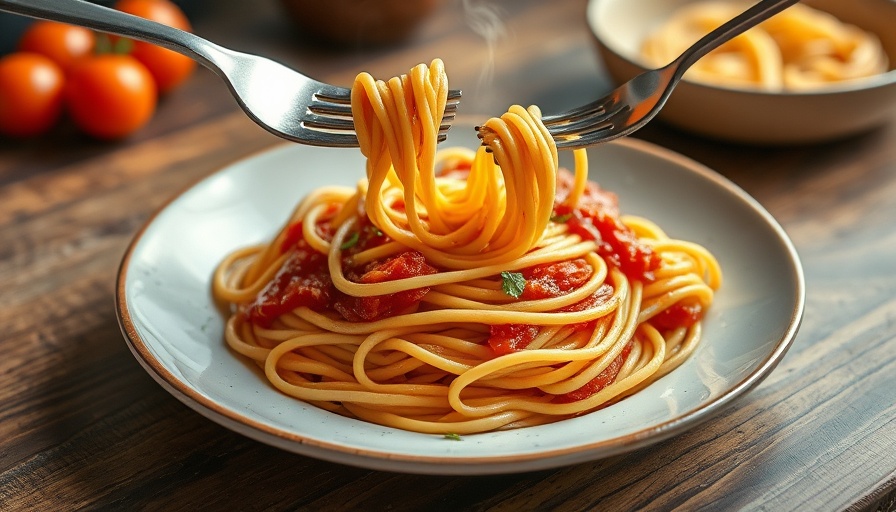 Delicious Pasta Pomodoro Recipe with spaghetti and basil.