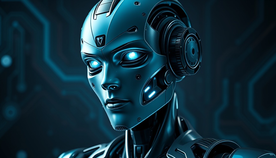Futuristic humanoid robot for Deep Agent automation upgrade.