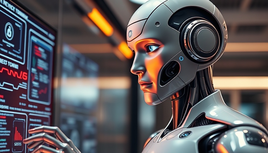 Humanoid robot engaging with AI-native operating system interface.