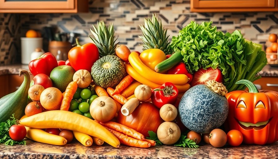 Colorful assortment of fruits and salads for meal prep.