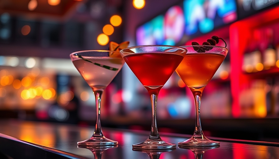 Elegant cocktails at a bar reflect Americans drinking alcohol at record low.