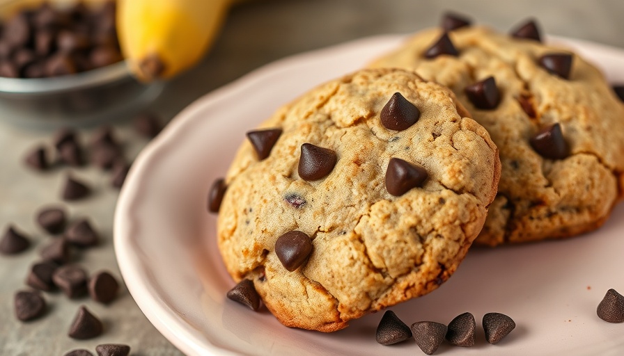 Nourishing Banana Bread Zucchini Breakfast Cookies with chocolate chips.
