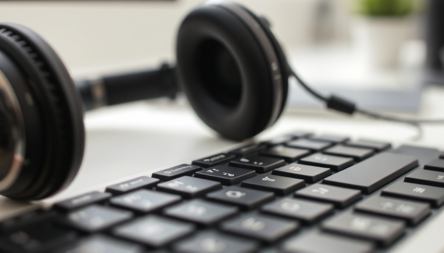 Is the traditional MSP service desk dead? Close-up of headset and keyboard.