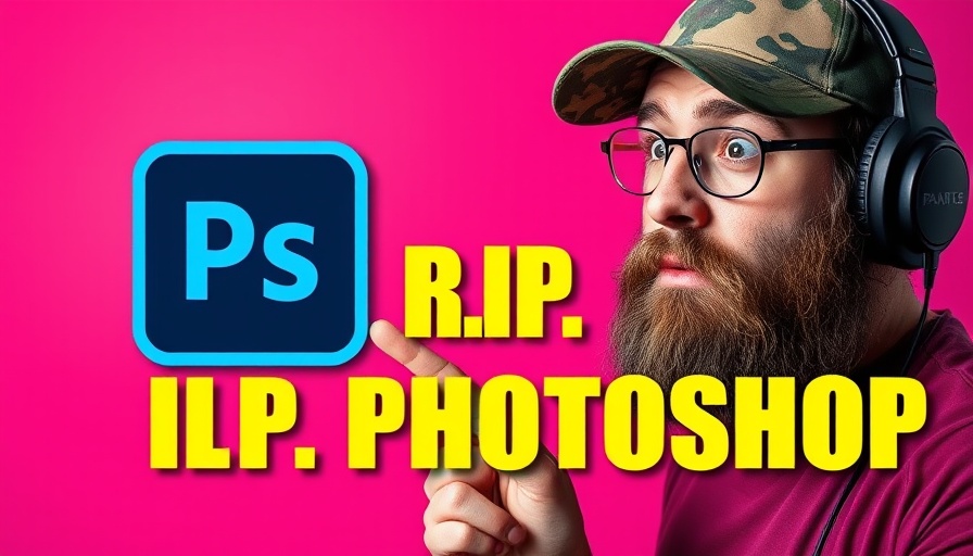 AI image editor comparison with Photoshop in a creative thumbnail.