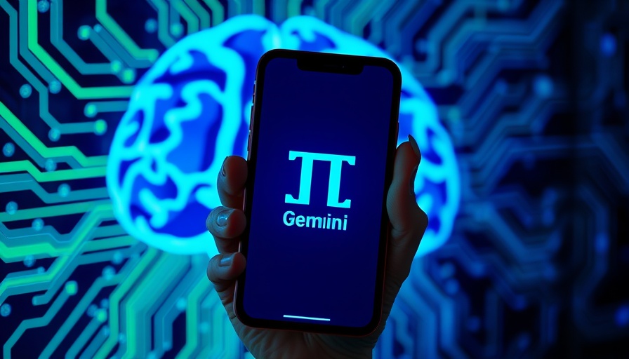 AI's environmental cost: Digital circuit brain and smartphone logo.