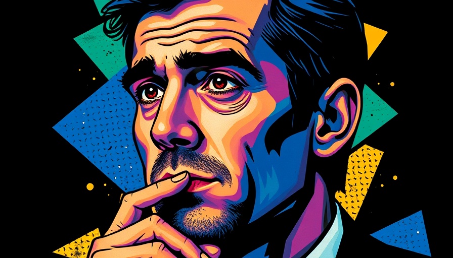 Stylized portrait with geometric colors, Alexis Ohanian.