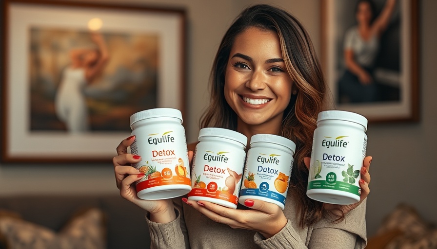 Woman with EquiLife Fall Detox products in a cozy room.