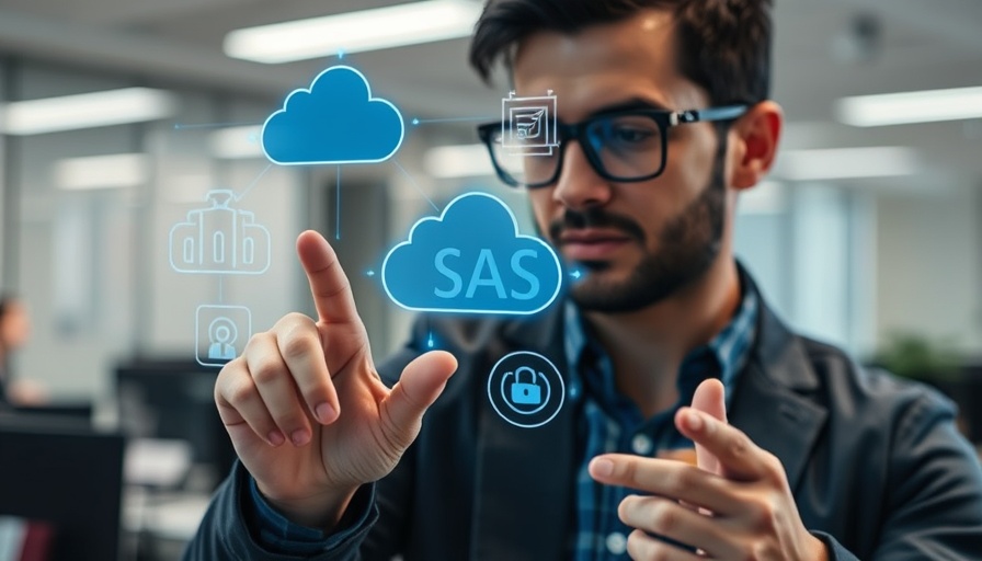 Digital interaction with SaaS icons for SaaS spending management.
