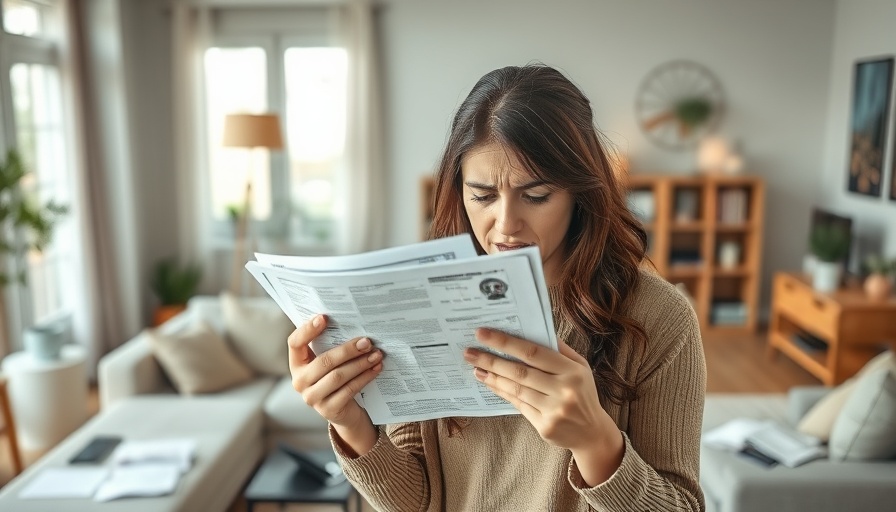 Upset woman with rising bills, relating to AI Boom Raising Electricity Bills.