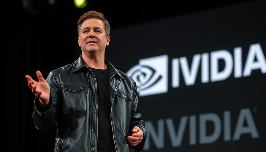 NVIDIA executive presenting during record sales AI boom.