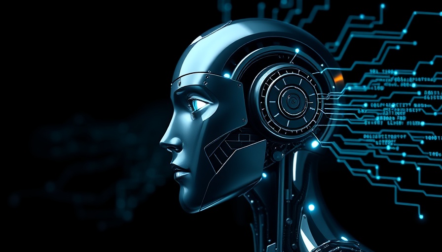 Fobi AI Trade Resumption Update: Futuristic AI head with binary code.