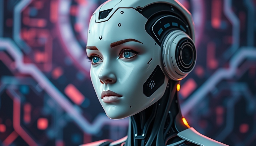 Advanced AI robot from Deep Comp AI Reasoning in a digital environment.