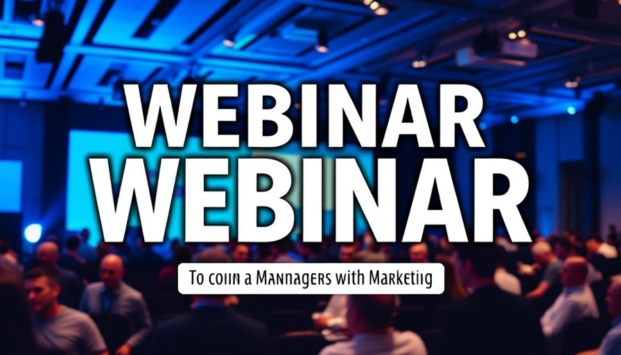 Webinar banner on AI marketing myths with expert speakers.