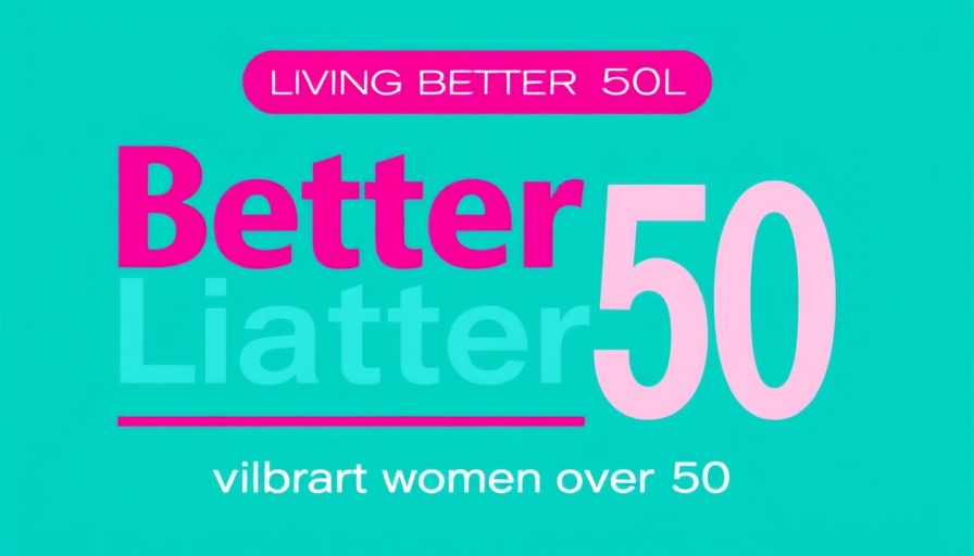 Stylish modern LivingBetter50 logo design in pink and teal